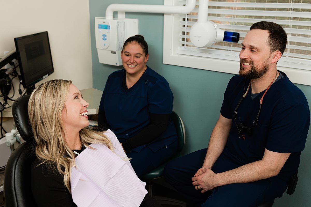 Tooth replacement consultation at Two Rivers Dental Group in Springfield, OR